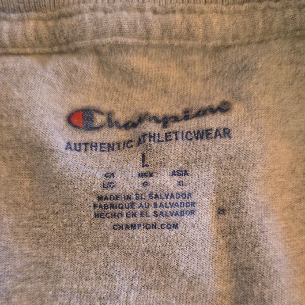 Champion Gray Short Sleeve Tee Urban Graphic - Picture 2 of 4
